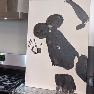 Canvas Body Print Painting (Lying Facedown)